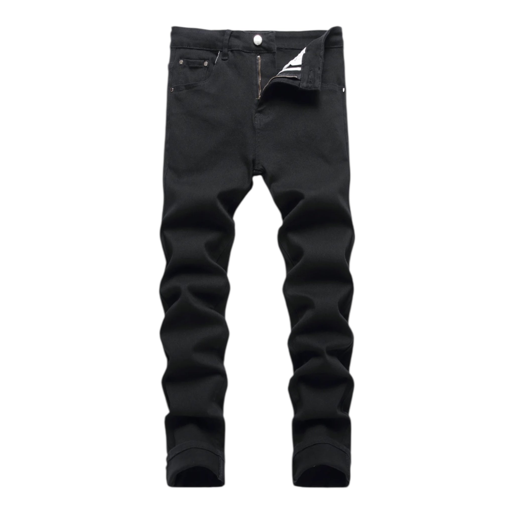 Black-Men's Multi Pack Slim Fit Stretch Jeans Ripped Skinny Jeans for Men.