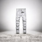 Gray-Men's Multi Pack Slim Fit Stretch Jeans Ripped Skinny Jeans for Men.