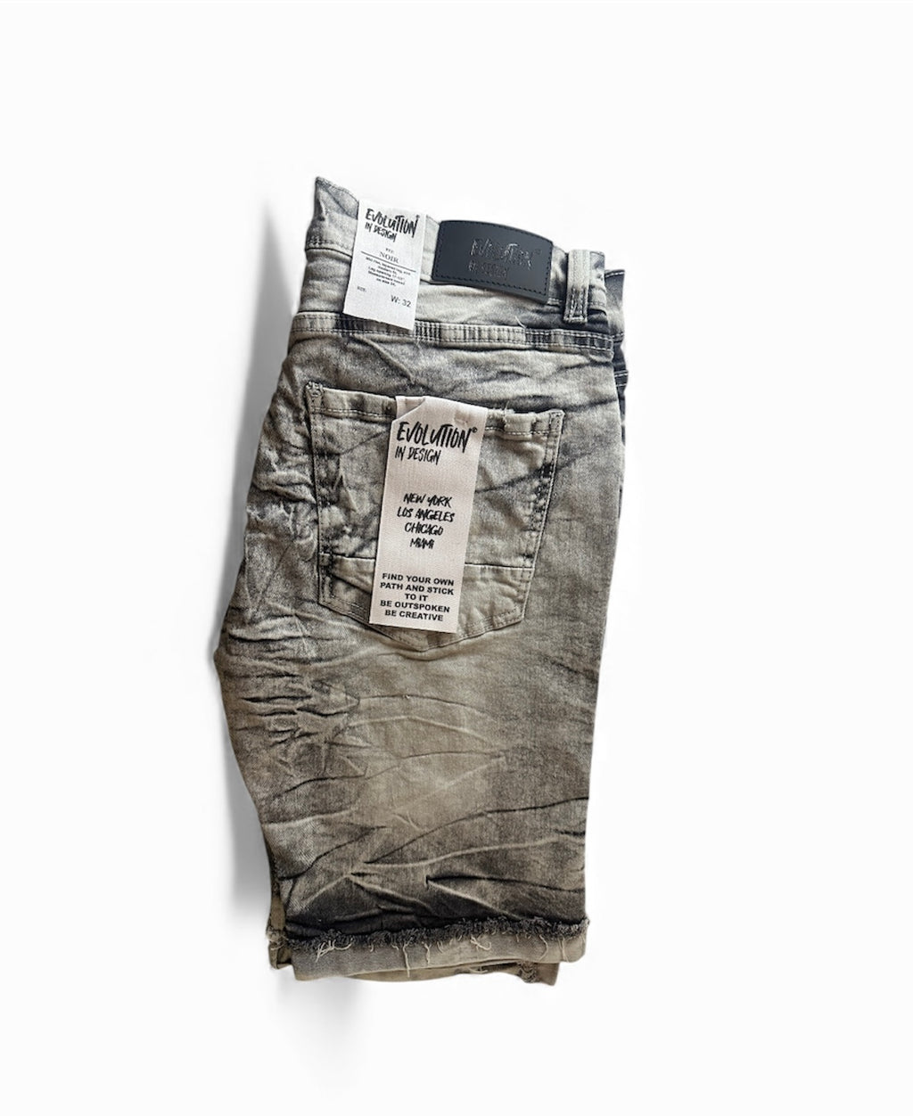 Evolution Jeans Distressed Denim Shorts