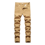 Beige - Men's Multi Pack Slim Fit Stretch Jeans Ripped Skinny Jeans for Men.