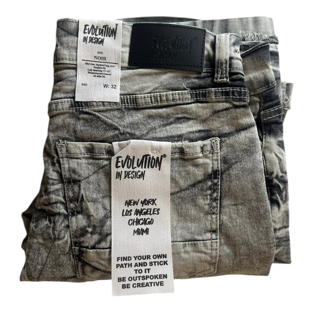 Evolution Jeans Distressed Denim Shorts