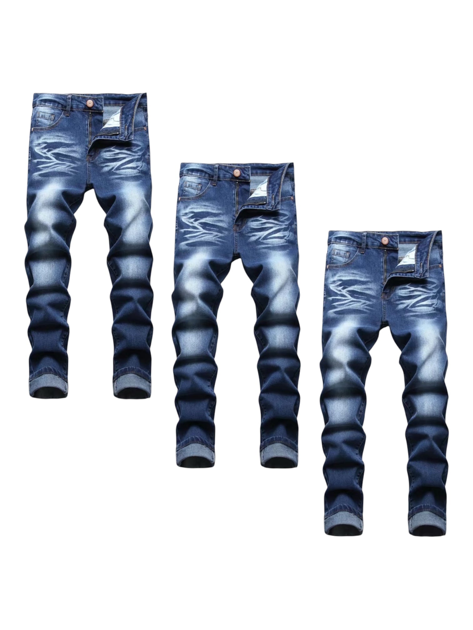 Men's jeans Multi Pack Slim
Fit Stretch Jeans Ripped Skinny Jeans for Men,